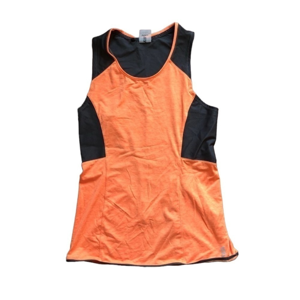 Orange and Black/Grey Work Out Tank Top Size Small